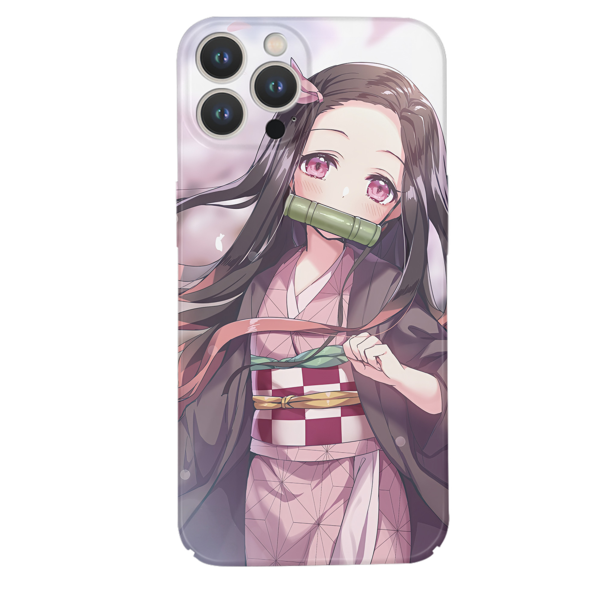 （画像用） 鬼滅の刃（きめつのやいば）竈門 禰󠄀豆子／かまど ねずこ Kamado Nezuko 【iPhone 14シリーズ対応】ハードケース